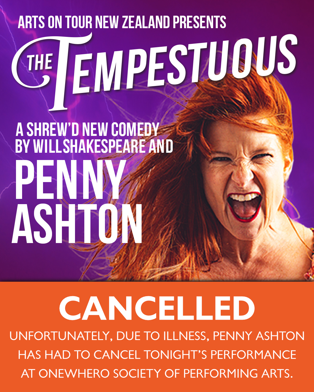 The Tempestuous – Cancelled!